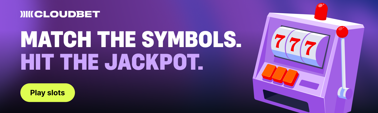Cloudbet — play slots, up to $2,500 welcome package, no wagering